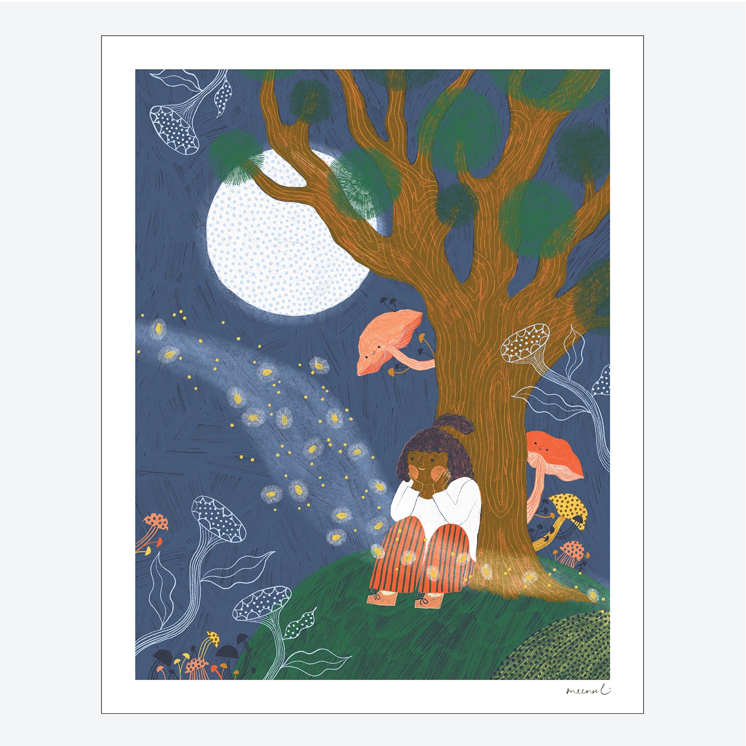 Moonglow Daydreams Art Print – Meenal Patel Studio